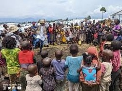 Camp des déplacées de guerre à Goma, les enfants sont victimes